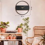 Wallity Stripe Metal Wall Clock - APS103 Negro
